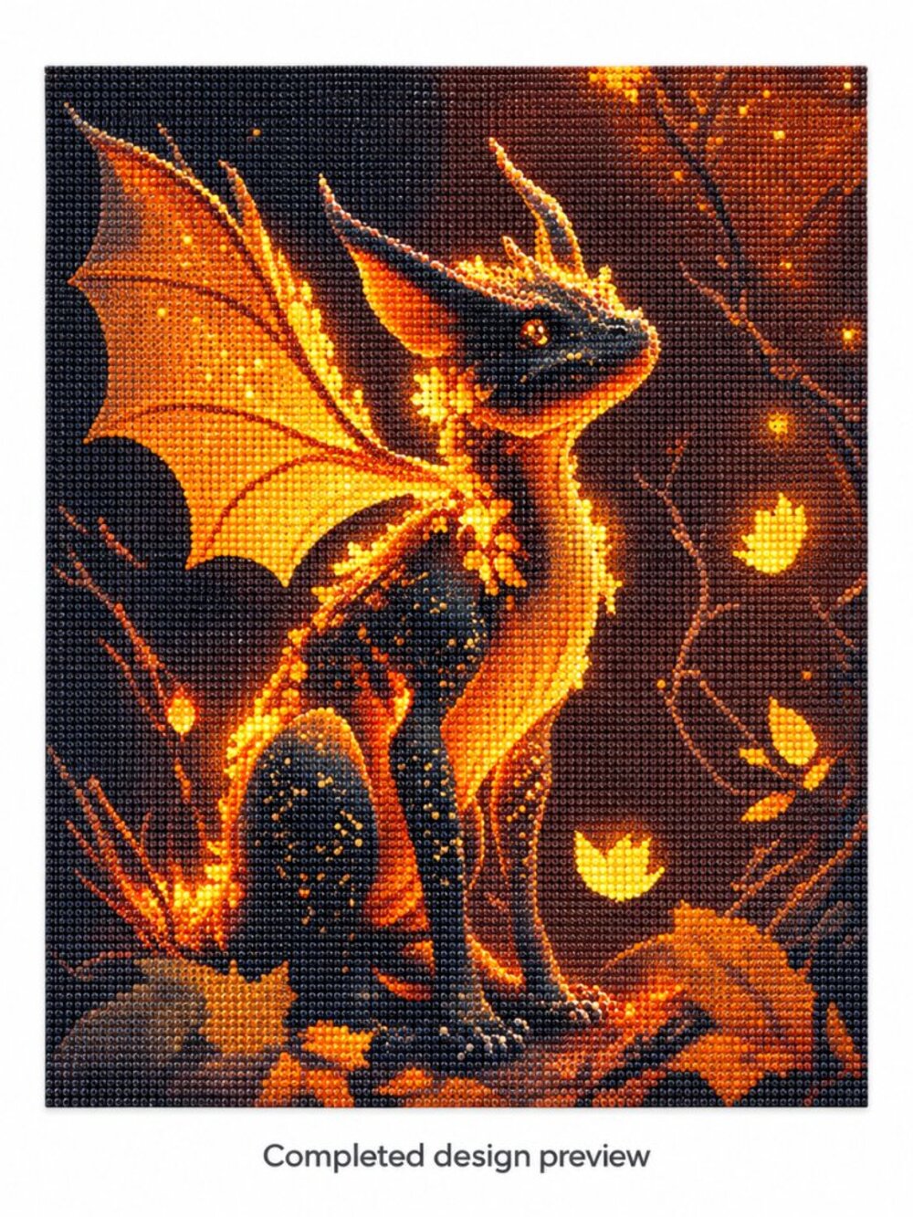Golden Dragon Diamond Painting Kit